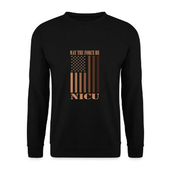 Children's nurse - Unisex Sweatshirt - black - Front - Alina (178cm) & Michal (187cm)