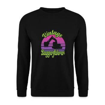 Pilote de pelle - Sweat-shirt Unisexe - noir - Devant - Alina (178cm) & Michal (187cm)