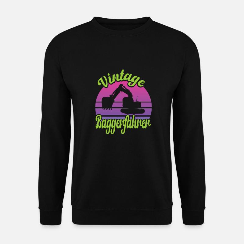 Baggerfahrer - Unisex Pullover - Schwarz