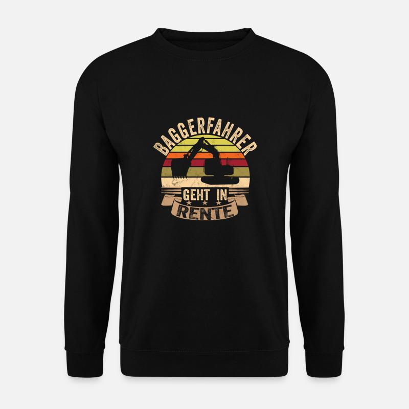 Baggerfahrer - Unisex Pullover - Schwarz