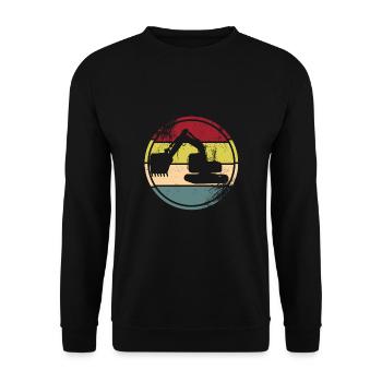 Pilote de pelle - Sweat-shirt Unisexe - noir - Devant - Alina (178cm) & Michal (187cm)