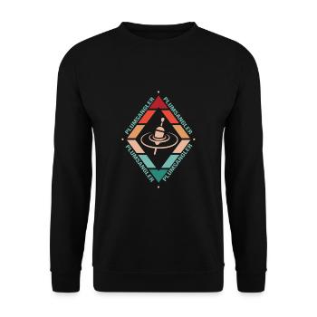 Pêche - Sweat-shirt Unisexe - noir - Devant - Alina (178cm) & Michal (187cm)