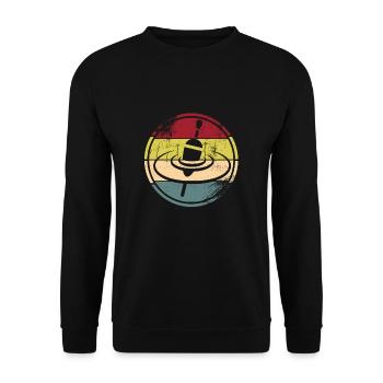 Pêche - Sweat-shirt Unisexe - noir - Devant - Alina (178cm) & Michal (187cm)