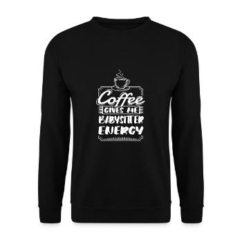 Babysitter - Unisex Sweatshirt - black - Front - Alina (178cm) & Michal (187cm)