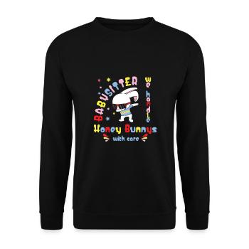 Babysitter - Unisex Sweatshirt - black - Front - Alina (178cm) & Michal (187cm)