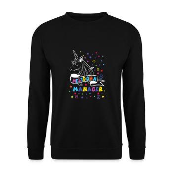 Babysitter - Unisex Sweatshirt - black - Front - Alina (178cm) & Michal (187cm)