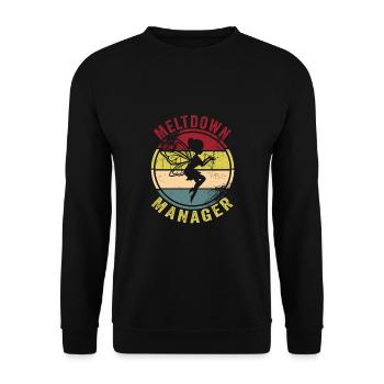 Babysitter - Unisex Sweatshirt - black - Front - Alina (178cm) & Michal (187cm)