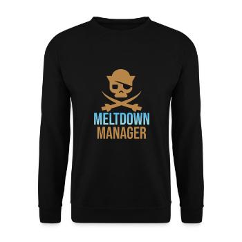 Babysitter - Unisex Pullover - Schwarz - Vorne - Alina (178cm) & Michal (187cm)