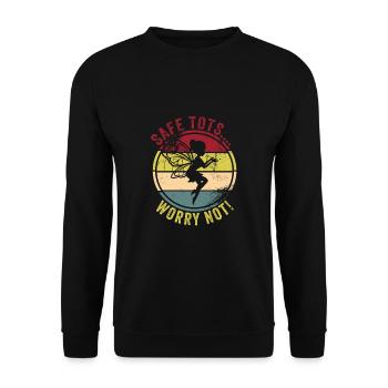 Babysitter - Unisex Sweatshirt - black - Front - Alina (178cm) & Michal (187cm)