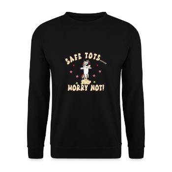 Babysitter - Unisex Sweatshirt - black - Front - Alina (178cm) & Michal (187cm)