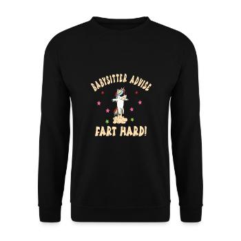 Babysitter - Unisex Sweatshirt - black - Front - Alina (178cm) & Michal (187cm)