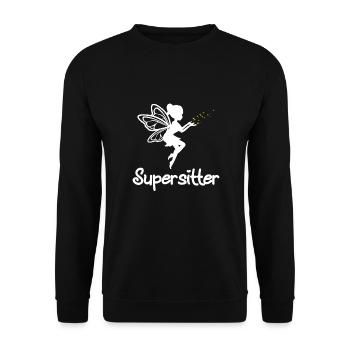 Babysitter - Unisex Sweatshirt - black - Front - Alina (178cm) & Michal (187cm)
