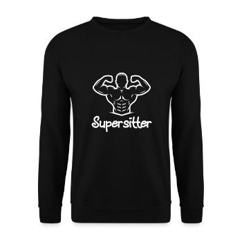 Babysitter - Unisex Sweatshirt - black - Front - Alina (178cm) & Michal (187cm)