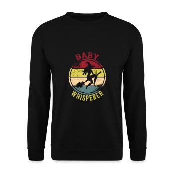 Babysitter - Unisex Sweatshirt - black - Front - Alina (178cm) & Michal (187cm)