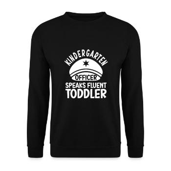 École maternelle - Sweat-shirt Unisexe - noir - Devant - Alina (178cm) & Michal (187cm)