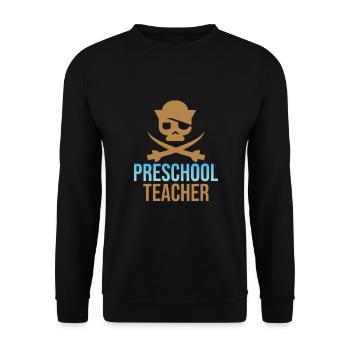 Kindergarten - Unisex Pullover - Schwarz - Vorne - Alina (178cm) & Michal (187cm)