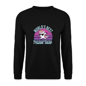 École maternelle - Sweat-shirt Unisexe - noir - Devant - Alina (178cm) & Michal (187cm)