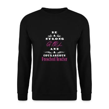Kindergarten - Unisex Pullover - Schwarz - Vorne - Alina (178cm) & Michal (187cm)