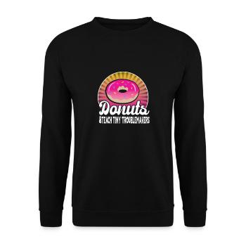Kindergarten - Unisex Pullover - Schwarz - Vorne - Alina (178cm) & Michal (187cm)