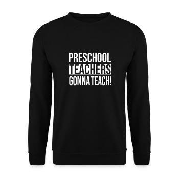 École maternelle - Sweat-shirt Unisexe - noir - Devant - Alina (178cm) & Michal (187cm)
