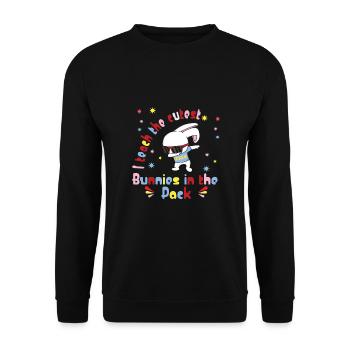 Kindergarten - Unisex Pullover - Schwarz - Vorne - Alina (178cm) & Michal (187cm)