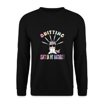 Kindergarten - Unisex Pullover - Schwarz - Vorne - Alina (178cm) & Michal (187cm)