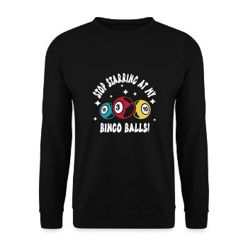 Bingo - Sweat-shirt Unisexe - noir - Devant - Alina (178cm) & Michal (187cm)