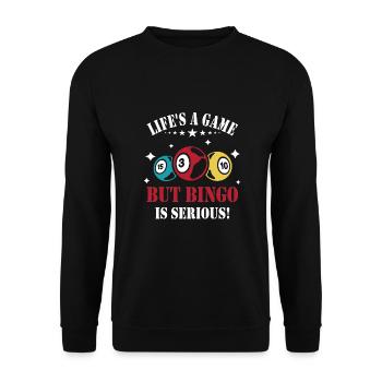 Bingo - Sweat-shirt Unisexe - noir - Devant - Alina (178cm) & Michal (187cm)