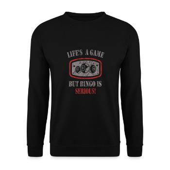 Bingo - Unisex Pullover - Schwarz - Vorne - Alina (178cm) & Michal (187cm)