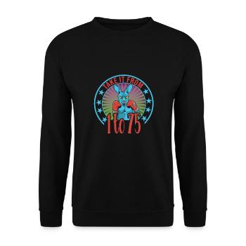 Bingo - Unisex Pullover - Schwarz - Vorne - Alina (178cm) & Michal (187cm)