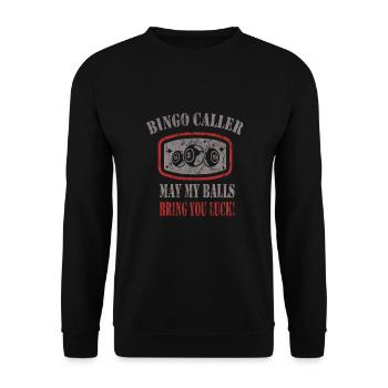 Bingo - Unisex Pullover - Schwarz - Vorne - Alina (178cm) & Michal (187cm)
