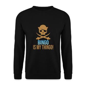 Bingo - Unisex Pullover - Schwarz - Vorne - Alina (178cm) & Michal (187cm)