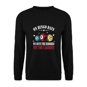 Bingo - Unisex Pullover - Schwarz - Vorne - Alina (178cm) & Michal (187cm)