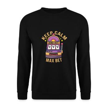Casino - Unisex Pullover - Schwarz - Vorne - Alina (178cm) & Michal (187cm)