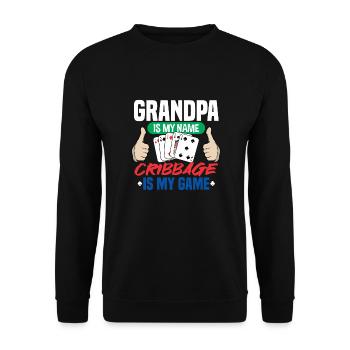 Cribbage - Unisex Pullover - Schwarz - Vorne - Alina (178cm) & Michal (187cm)