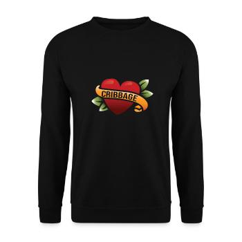 Cribbage - Unisex Pullover - Schwarz - Vorne - Alina (178cm) & Michal (187cm)