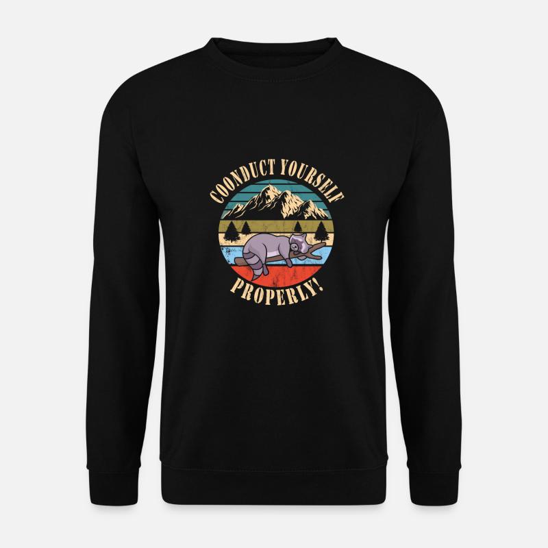Waschbär - Unisex Pullover - Schwarz