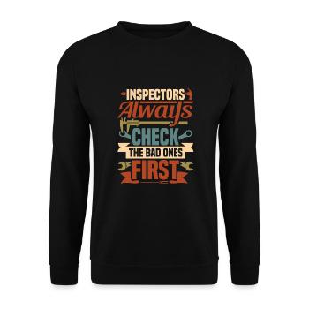 Locksmith - Unisex Sweatshirt - black - Front - Alina (178cm) & Michal (187cm)