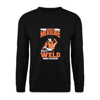 Serrurier - Sweat-shirt Unisexe - noir - Devant - Alina (178cm) & Michal (187cm)