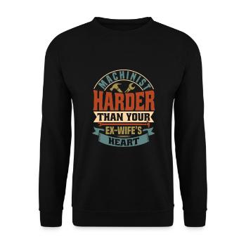 Serrurier - Sweat-shirt Unisexe - noir - Devant - Alina (178cm) & Michal (187cm)