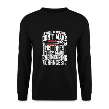Locksmith Toolmaker - Unisex Sweatshirt - black - Front - Alina (178cm) & Michal (187cm)