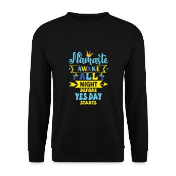 Yes Day Birthday - Unisex Sweatshirt - black - Front - Alina (178cm) & Michal (187cm)
