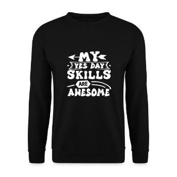 Yes Day Birthday - Unisex Sweatshirt - black - Front - Alina (178cm) & Michal (187cm)
