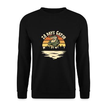 Echse Gator - Unisex Pullover - Schwarz - Vorne - Alina (178cm) & Michal (187cm)