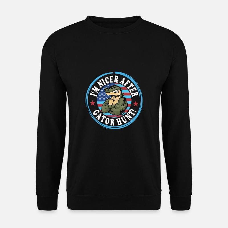 Echse Gator - Unisex Pullover - Schwarz