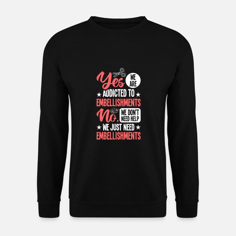 Basteln - Unisex Pullover - Schwarz