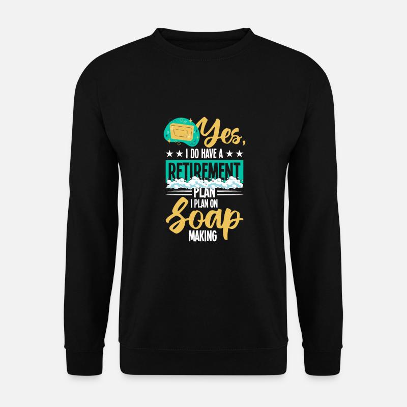 Seife machen - Unisex Pullover - Schwarz