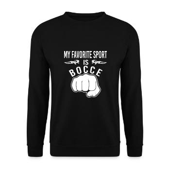 Bocce - Unisex Pullover - Schwarz - Vorne - Alina (178cm) & Michal (187cm)