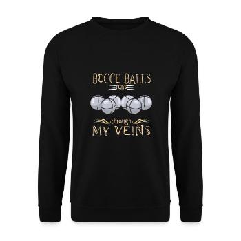 Bocce - Unisex Pullover - Schwarz - Vorne - Alina (178cm) & Michal (187cm)