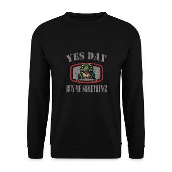 Oui Jour - Sweat-shirt Unisexe - noir - Devant - Alina (178cm) & Michal (187cm)
